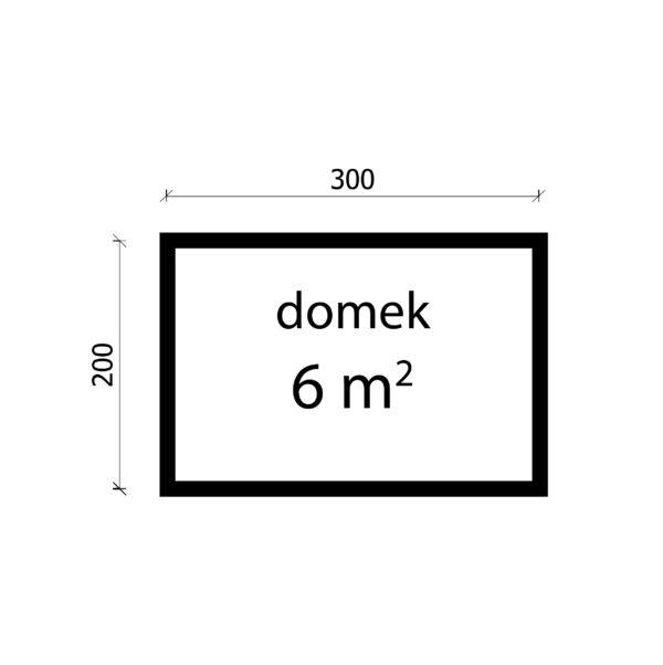 DOMEK Z BALI OGRODOWY GOSPODARCZY NARZĘDZIOWY 6 m2