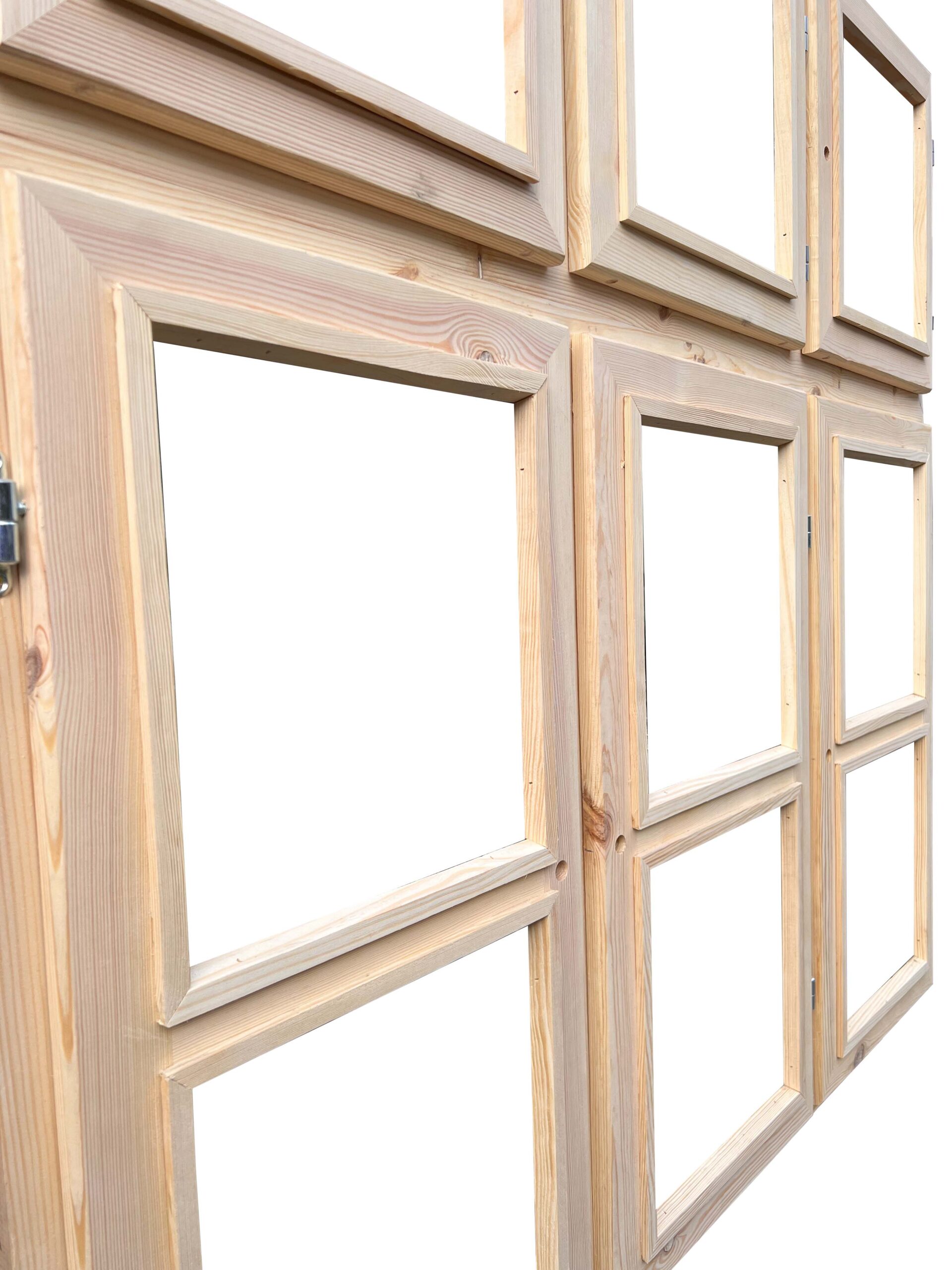 OKNO DREWNIANE DZIELONE OTWIERANE - obrazek 3