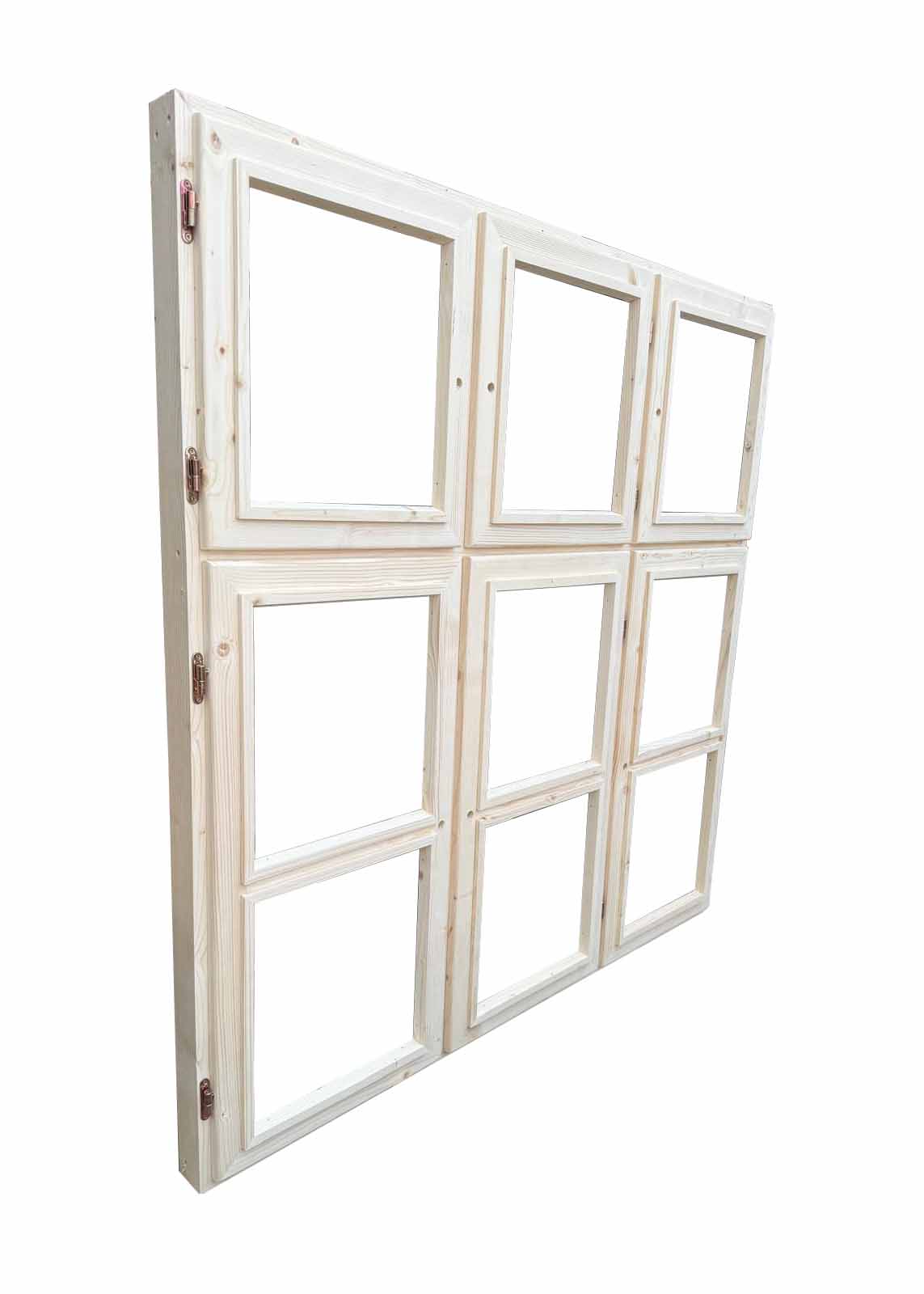 OKNO DREWNIANE DZIELONE OTWIERANE - obrazek 2