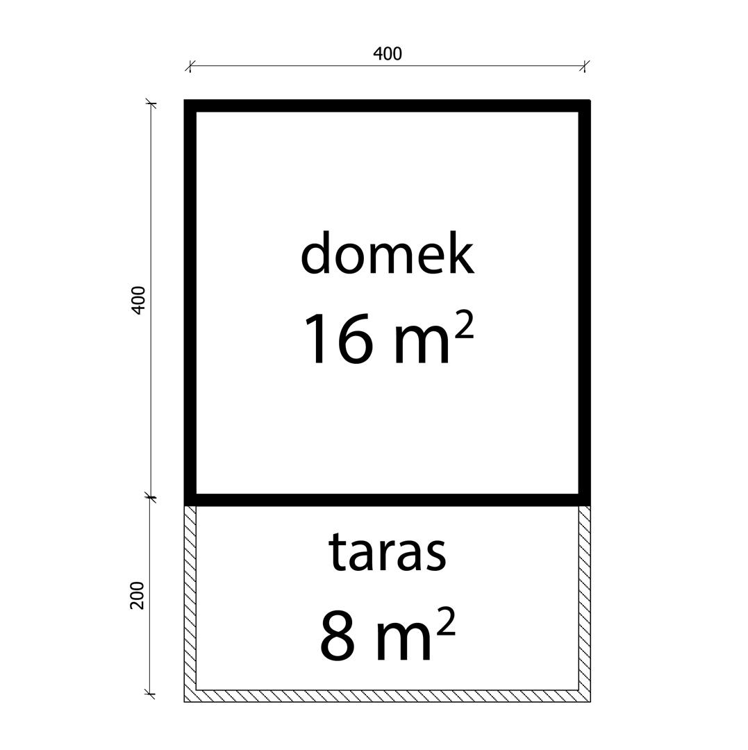 DOMEK O KONSTRUKCJI SZKIELETOWEJ 16 m2