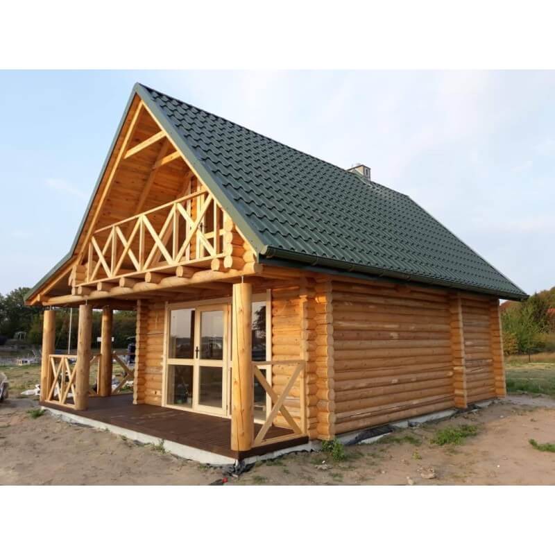 DREWNIANY DOM Z BALA CAŁOROCZNY 74M2 LETNISKOWY - obrazek 3