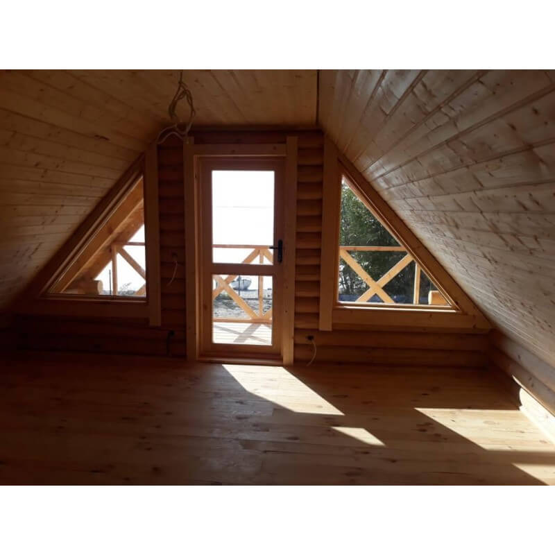 DREWNIANY DOM Z BALA CAŁOROCZNY 74M2 LETNISKOWY - obrazek 4