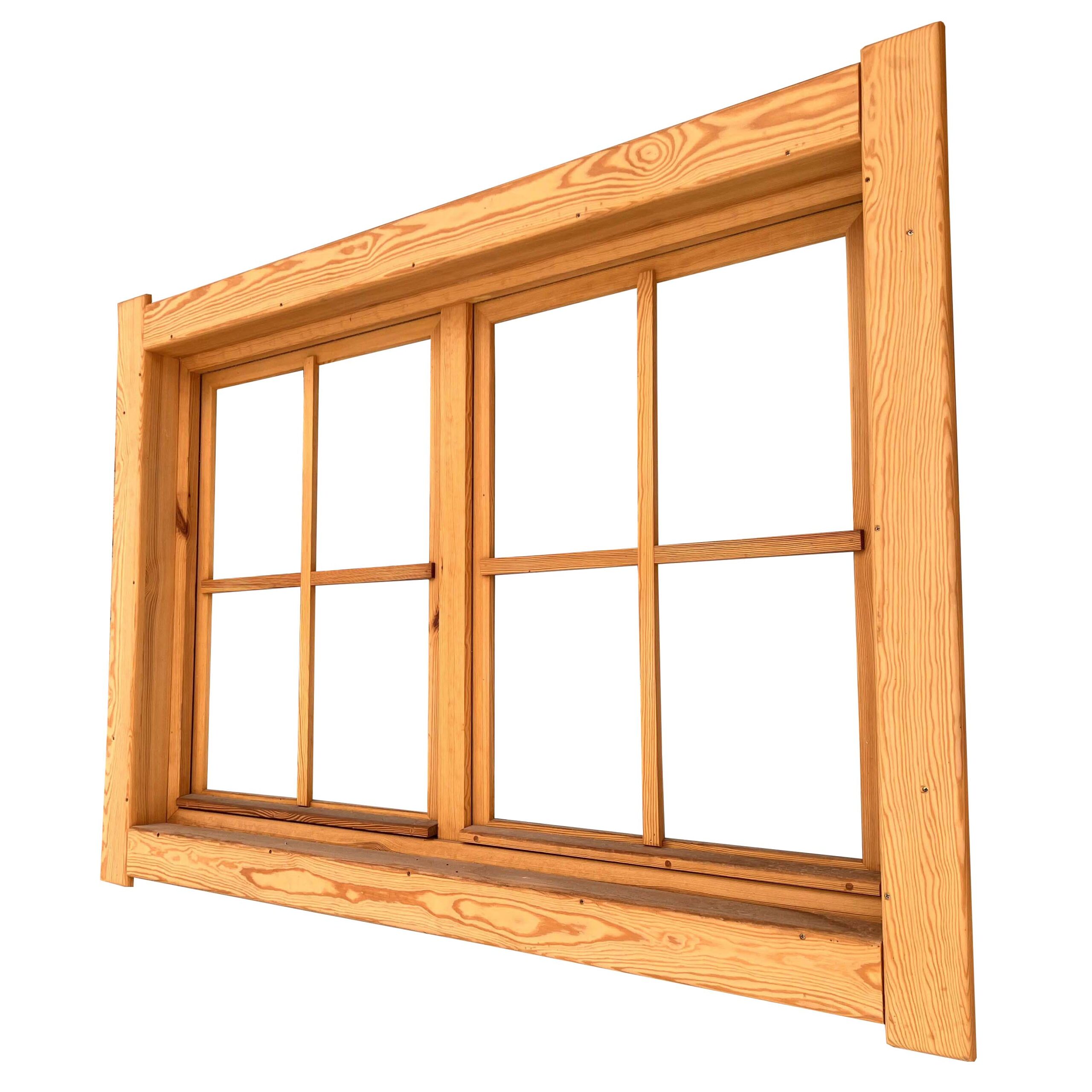 OKNO DREWNIANE STAŁE DWUDZIELNE ZE SZPROSEM I OPASKĄ - obrazek 2