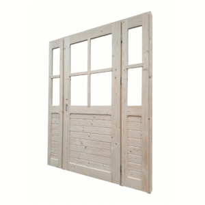 DRZWI DREWNIANE Z PRZESZKLENIEM 160x200 cm TARASOWE BALKONOWE Z DOSTAWKĄ